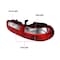 Spec-D Tuning 92-95 Honda Civic Tail Lights Red Clear Lens 3Dr Model LT-CV923RPW-RS - alternate 9